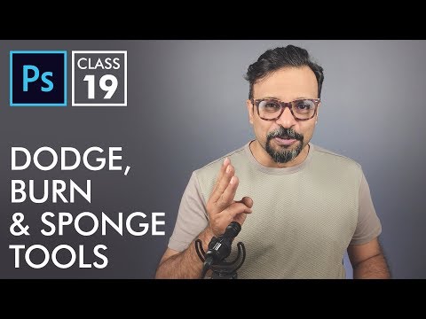 Dodge Burn Sponge Tools Adobe Photoshop for Beginners Class 19 Urdu Hindi