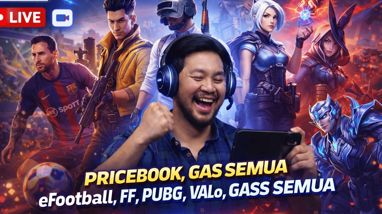 Live Stream #4 - eFootball, PUBG, FF, ML, Valorant GASS SEMUAA!!