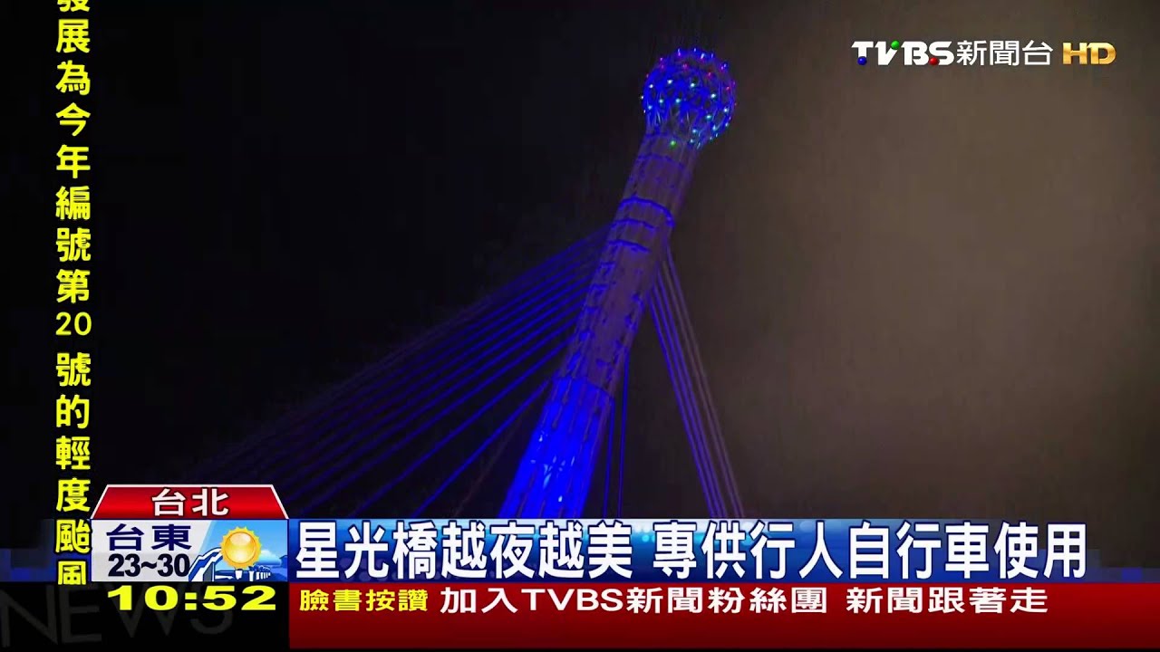 星光橋璀璨啟用　朱立倫：盼成汐止地標