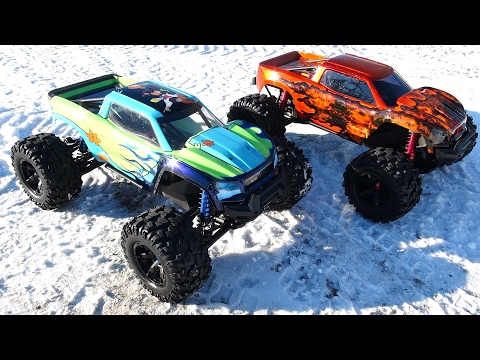 8s LiPO, GEN 2 - Traxxas XMAXX MTs - TEST DRiVE w/ CUSTOM Bodies - SNOW Bash! | RC ADVENTURES