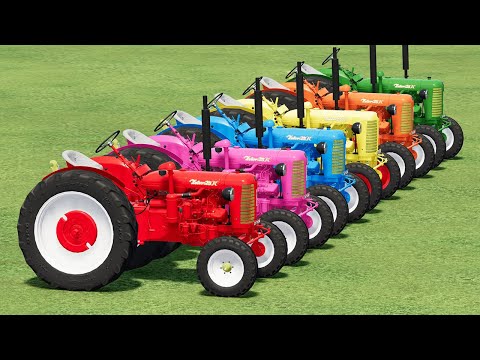 KING OF TRACTORS! TRANSPORT SMALL ZETOR AND WHEEL ROLLER W/ TRIPLE DECKER! FAST COMPACTION! FS22