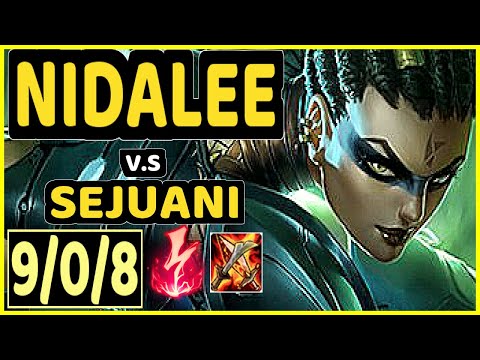 BLUERZOR (NIDALEE) vs SEJUANI - 9/0/8 KDA JUNGLE CHALLENGER GAMEPLAY - EUW