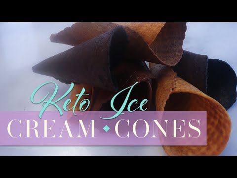 Keto Ice Cream Cones