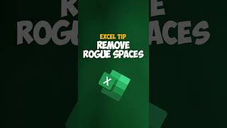 Excel tip: How to Remove Extra Spaces? #shorts