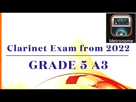 Grade 5 A3 - Troubadour by Ivan Müller ABRSM Clarinet exam from 2022 w/ metronome