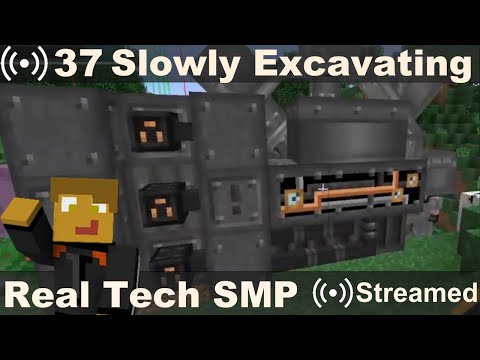 Real Tech SMP #37 - Power Upgrades, Excavator