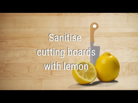 How to Clean and Sanitise Chopping Boards with Lemon at Home | Healthy Life Side