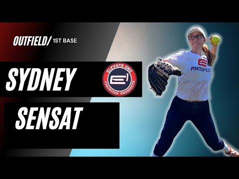 Sydney Sensat | Class of 2022 | Outfield | 1st Base | Slapper | Skills Video | E1 Prospects