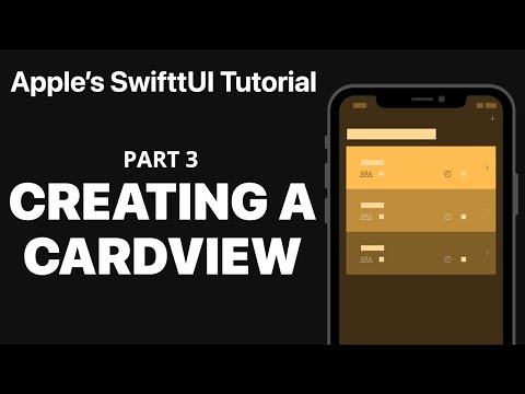 Creating a CardView - Following Apple's SwiftUI tutorial PART 3 thumbnail