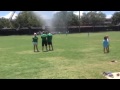 Kids Getting Sprayed By Fire Truck At Summer Camp