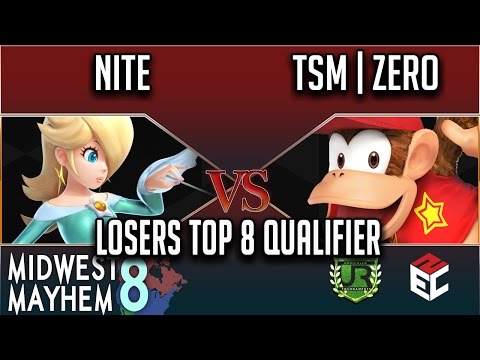 Midwest Mayhem 8 LOSERS TOP 8 QUALIFIER - NiTe (Rosalina) vs TSM | ZeRo (Diddy Kong)