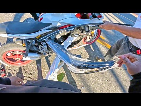 Crazy Motorcycle Crashes Where Bikes Break Into Pieces