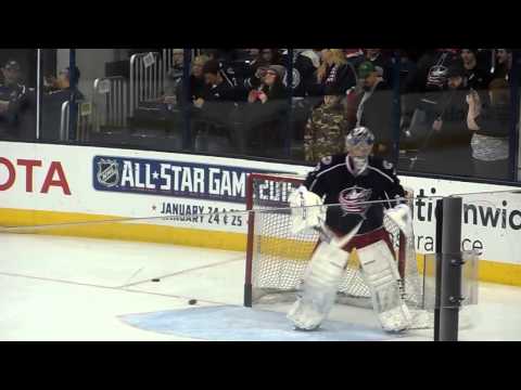 Columbus Blue Jackets vs. Washington Capitals Sergei Bobrovsky and Alex Ovechkin 1/30/2014
