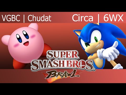 Super Smash Bros Brawl Greatest Hits - Glitch 2 - VGBC | Chudat (Kirby) vs Circa | 6WX (Sonic)
