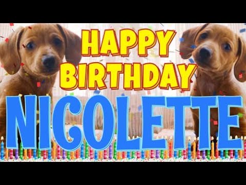 Happy Birthday Nicolette! ( Funny Talking Dogs ) What Is Free On My Birthday