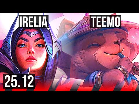 IRELIA vs TEEMO (TOP) | 6 solo kills, Legendary | EUW Master | 25.12
