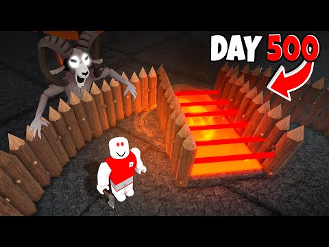 I Built The STRONGEST LAVA BASE in 99 Nights in the Forest!