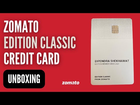 Zomato Edition Classic Credit Card Unboxing | Free Zomato Credit Card