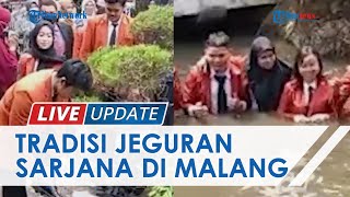 Download lagu Mahasiswa STIE Malangkucewara Buat Kenangan Indah di Momen Kelulusan Lewat Tradisi 'Jeguran Sarjana' mp3