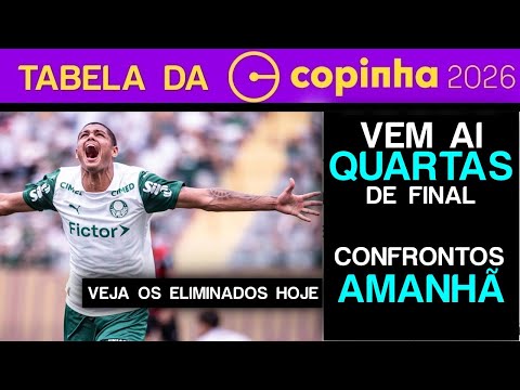 COPINHA 2026 ROUND OF 16 WITH UPSET TEAMS QUALIFIED GAMES TODAY QUARTER-FINALS COPA SÃO PAULO SUN...