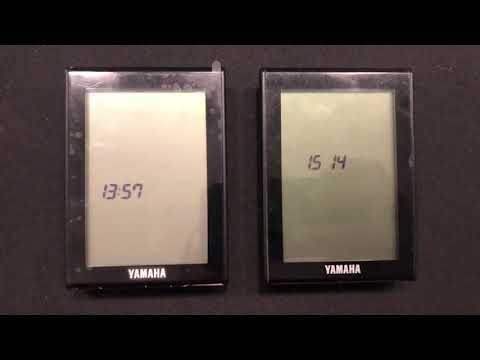 Yamaha e-bike LCD display MY2015 vs MY2016 differences