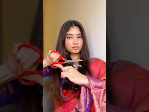 Cutting my hair for hair bun