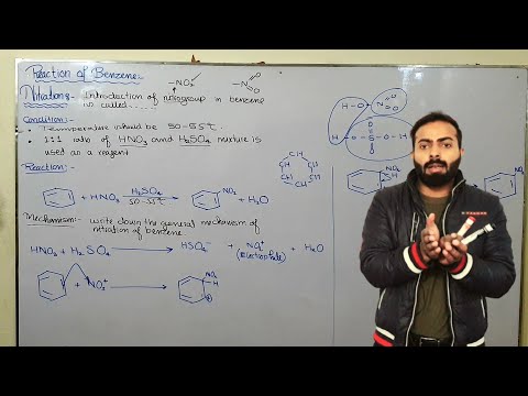 Nitration of benzene | Reactions of Benzene | ch#9 | 12th class chemistry