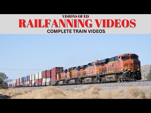 Railway Network Freight Trains BNSF and UP Compilation