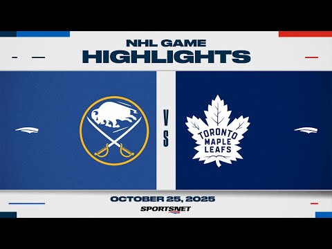 NHL Highlights | Sabres vs. Maple Leafs - October 25, 2025