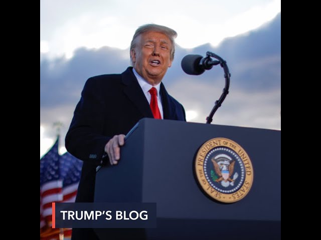 Trump’s blog page shuts down a month after launch