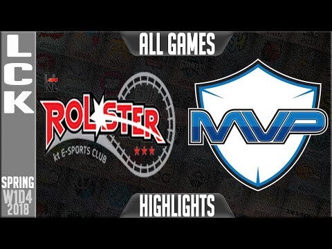 KT vs MVP Highlights ALL GAMES | LCK Spring 2018 S8 W1D4 | KT Rolster vs MVP Highlights