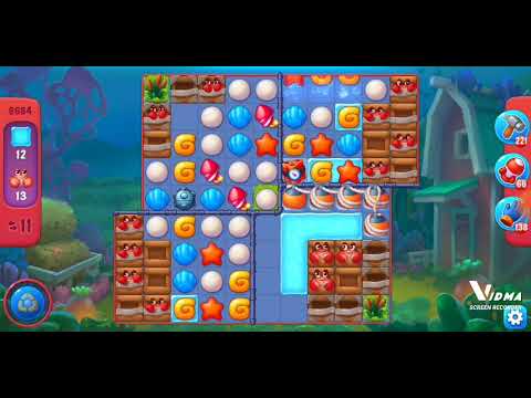 Fishdom. 8684 hard level no boosters and diamonds. 18 moves