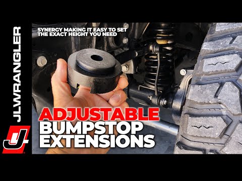 Snap Lock Adjustable Bump Stop Extension System by Synergy made for Jeep Wrangler JL JK TJ