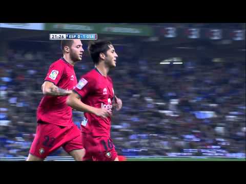 La Liga | Gol de Cejudo (0-1) en el RCD espanyol - Osasuna | 10-11-2012 | J11