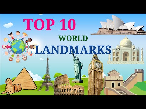 Top 10 most famous Landmarks in the World for Children | Educational video for Kids | Kids Explorer