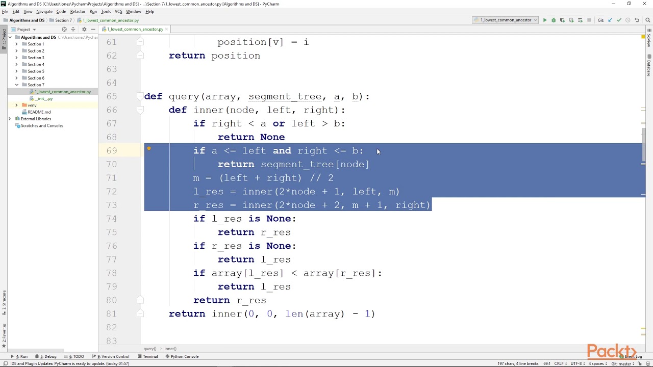 Advanced Data Structures and Algorithms in Python : The Lowest Common Ancestor | packtpub.com