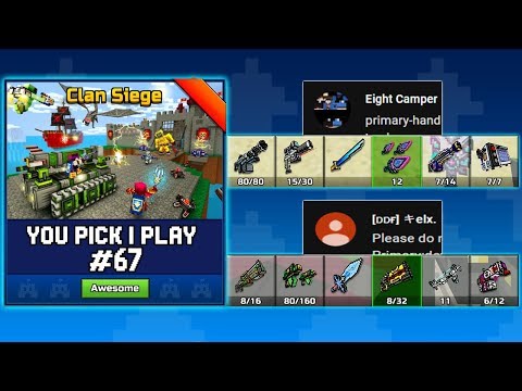 You Pick,I Play! #67 - Clan Siege Battle - Pixel Gun 3D