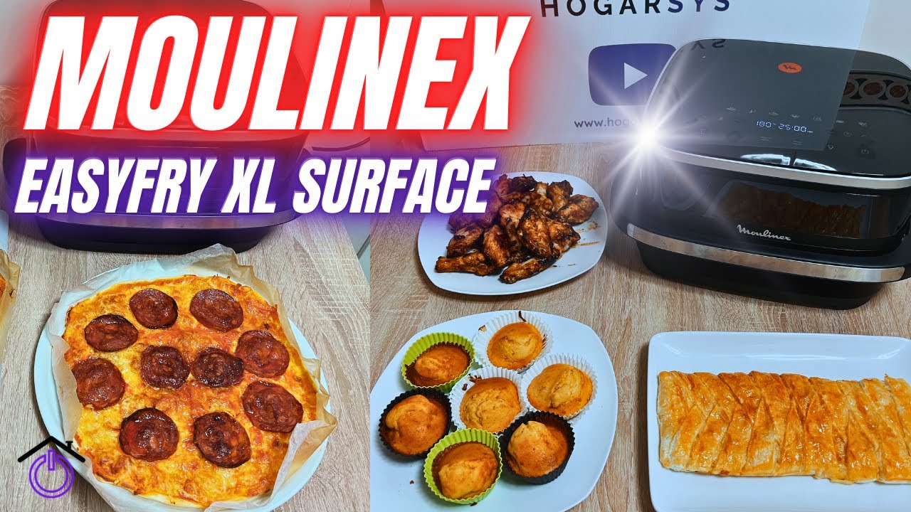 Silvia Jiménez probando la Moulinex Easy Fry XL Surface en Hogarsys
