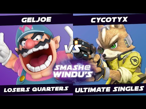 GelJoe (Wario) vs Cycotyx (Fox) - Smash @ Windu's 107 - Losers Quarters SSBU