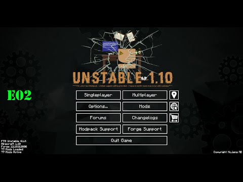 Unstable 1.10 E02 - Tool Sharpening & Botania - Modded Minecraft