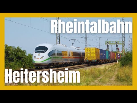 [4K UHD] Rheintalbahn Heitersheim - Bahnverkehr #5