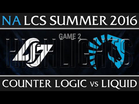 CLG vs Liquid Highlights Game 2, W8 D2 NA LCS Summer 2016 S6, CLG vs TL G2