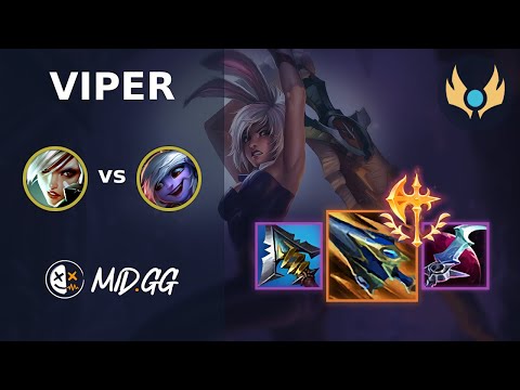 MID.GG: [ Viper ] Riven BOT vs Tristana | NA CHALLENGER | LOL Season 2024