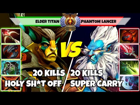 ELDER TITAN (Off) vs PHANTOM LANCER (Carry) - Epic Battle Of Immortal Rank Dota 2 Players - Z Dota 2