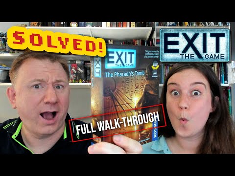 Solved! Exit the Game: The Pharaoh's Tomb - full walkthrough with Dr Gareth and Laura