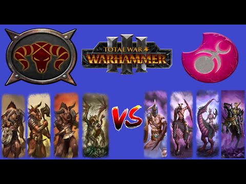 Sigvald dancing with the Bulls | Beastmen vs Slaanesh - Warhammer 3 Domination