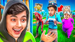 فورتنايت ولكن كل واحد يلعب بطريقة مختلفة مع خنفوش ونواف الصغير !!🔥😍 على 12500 فيبوكس 💀