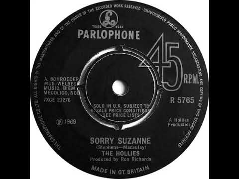 UK New Entry 1969 (43) The Hollies - Sorry Suzanne