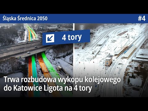 #4 Trwa wykop pod 4 tory do Katowic Ligoty i budowa tymczasowego toru wzdłuż budowy Kokociniec!
