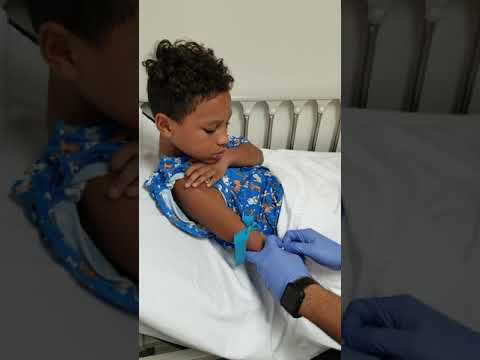 Caught on Camera Fearless 9 yr old getting an IV
